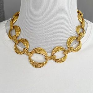 Vintage Napier Textured Link Necklace